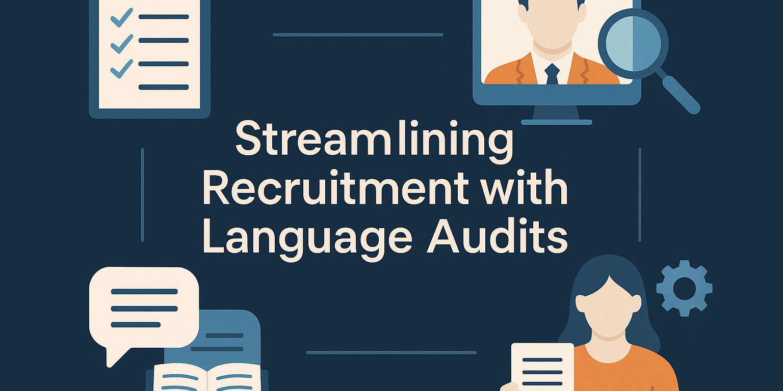 Streamlining recruitment with tailored language audits: