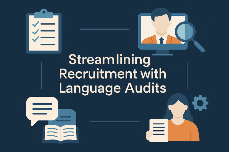 Streamlining recruitment with tailored language audits: